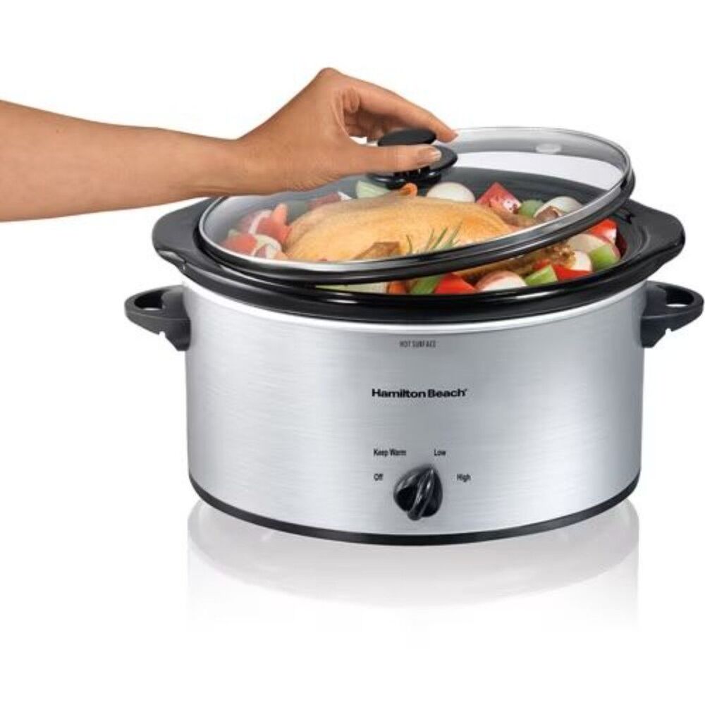 Hamilton Beach 5 Quart Portable Slow Cooker, Brand New, Model 33156SZ (900)